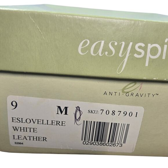 Easy Spirit Size 9 White Leather Ankle Strap Sandals - Picture 5 of 8